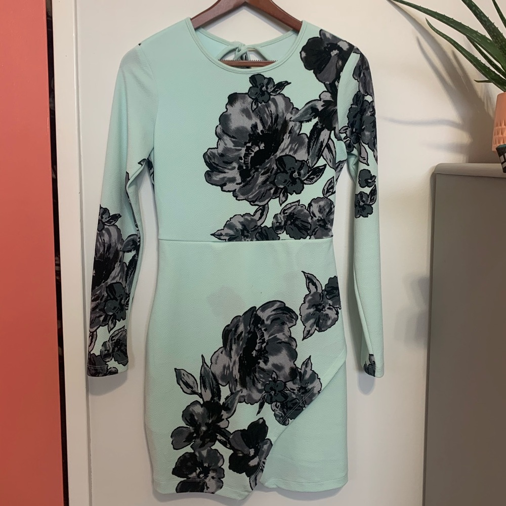 Mint & Floral Dress